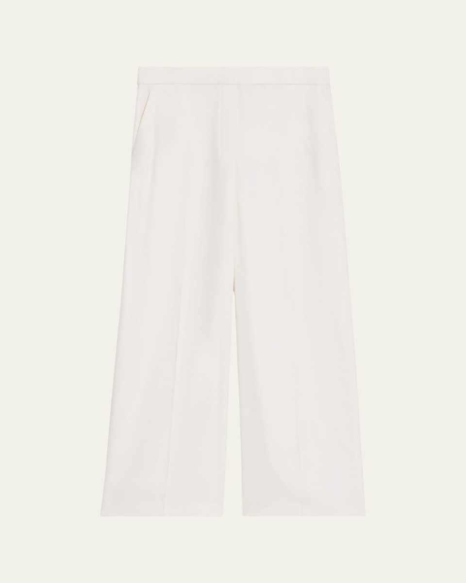 Relaxed Straight-Leg Pull-On Pants
